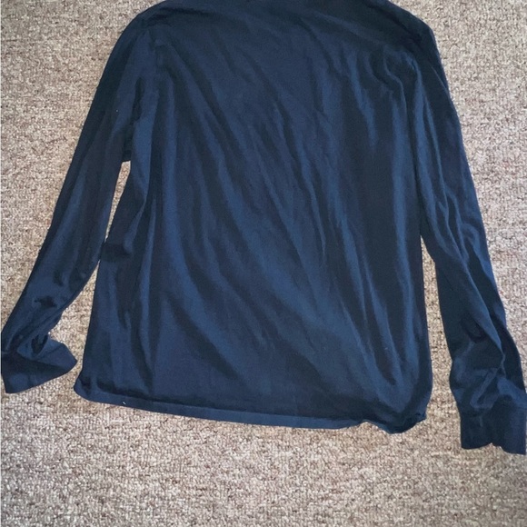 GUESS? Navy blue, red & white logo long sleeved t-shirt Large​ - Picture 4 of 6
